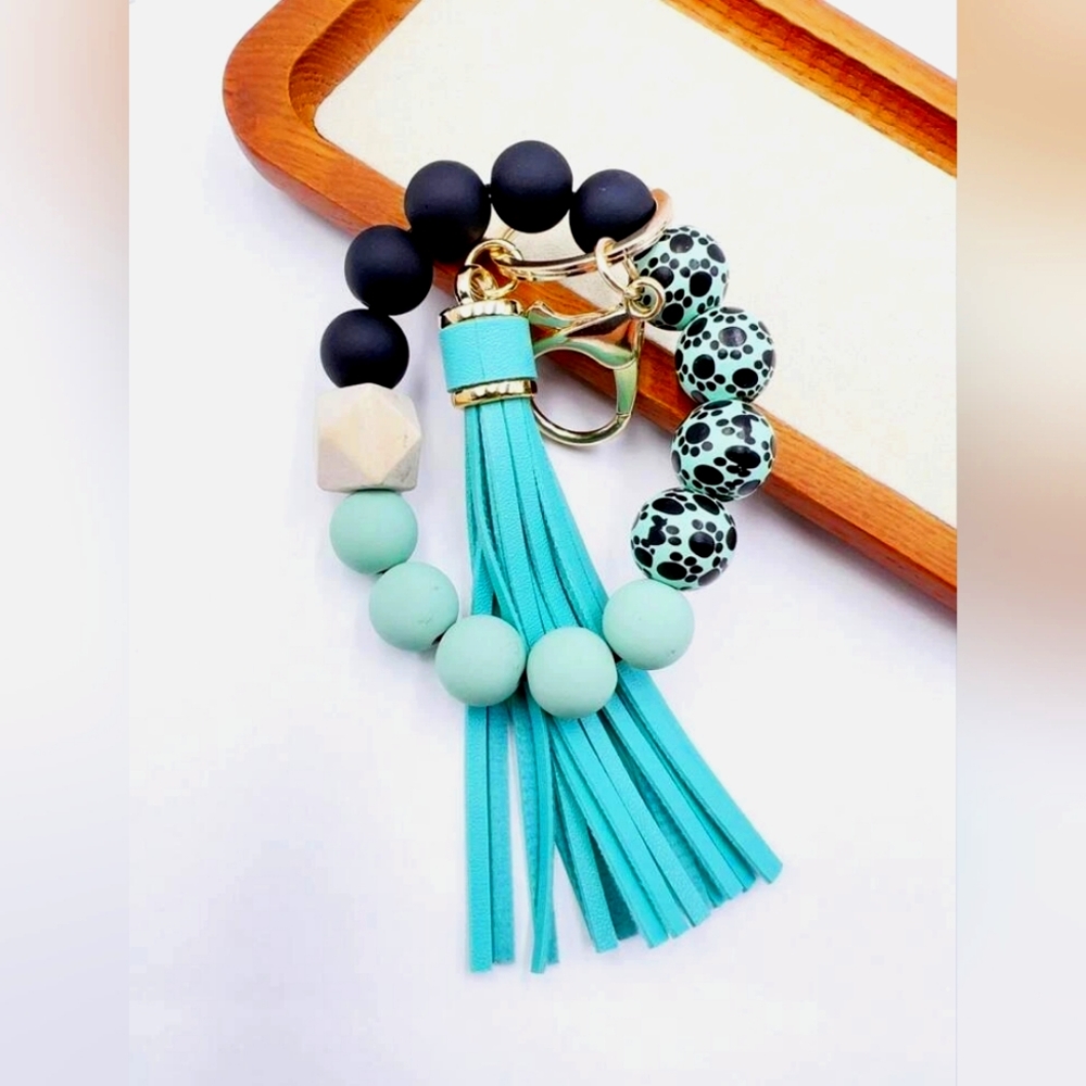 Beaded & Tassel Keychain
